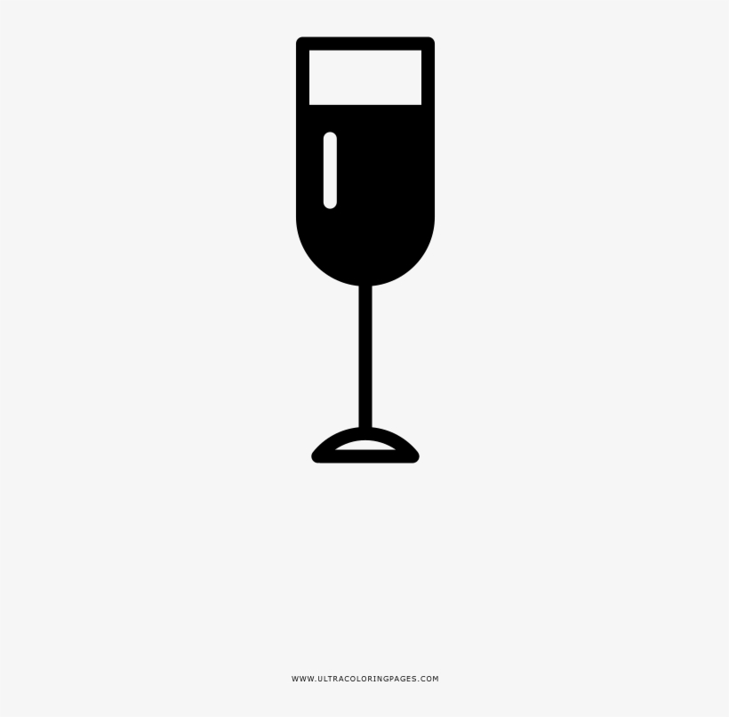 Copa De Vino Página Para Colorear - Wine Glass, transparent png