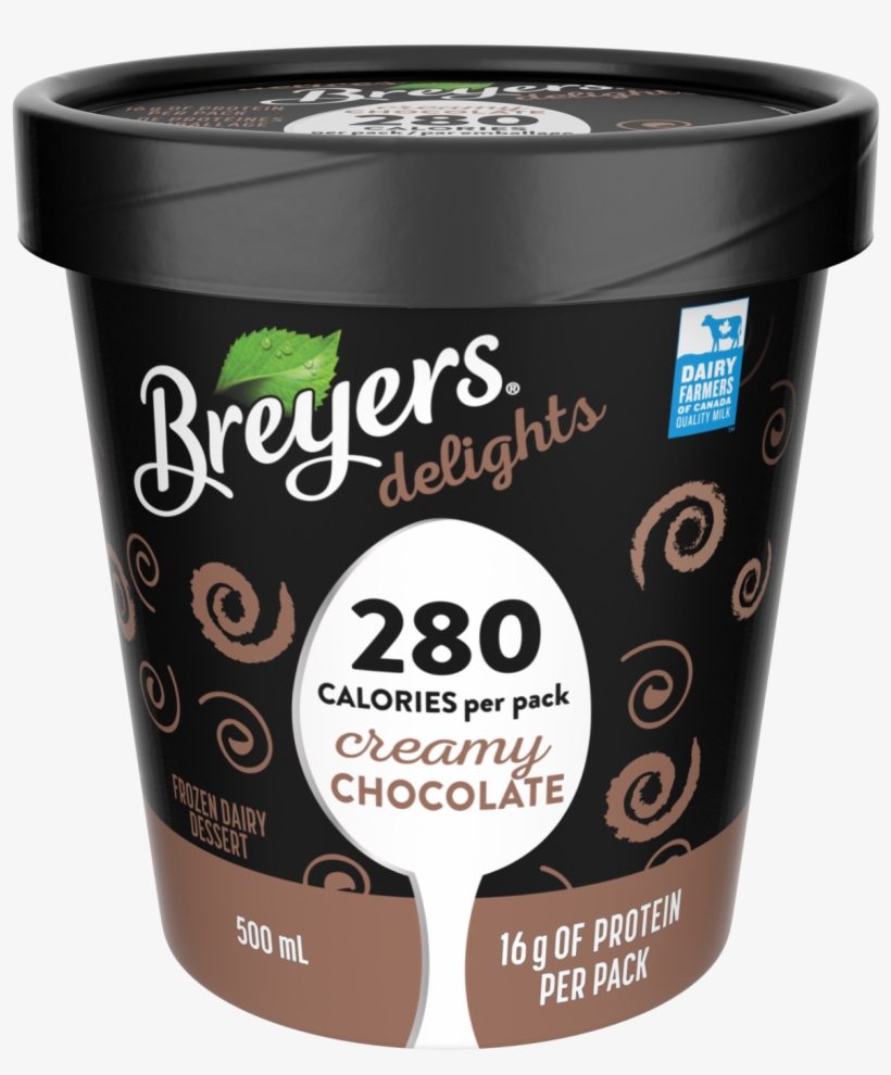 Breyers Delights Creamy Chocolate 500 Ml Front Of Pack - Breyers Delights Creamy Chocolate, transparent png