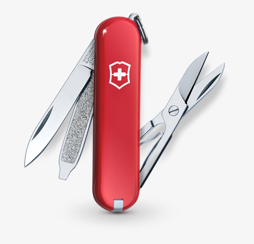 Victorinox Swiss Army - Vn56227 Victorinox Classic Sd Scroll Pocket Knife, transparent png