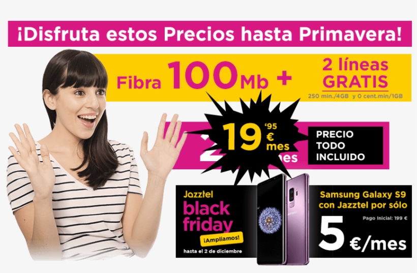 Oferta Especial Jazztel Fibra Más Móvil - Grupo Másmovil, transparent png