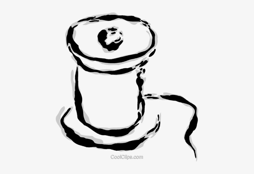 Spool Of Thread Royalty Free Vector Clip Art Illustration - Carretel De Linha Em Png, transparent png