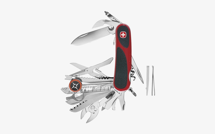 Wenger Knives-16812 , Evo Grip,s54 , Swiss Army Multitool - Wenger 16906 Swiss Army 33-piece Tool Chest Plus, transparent png