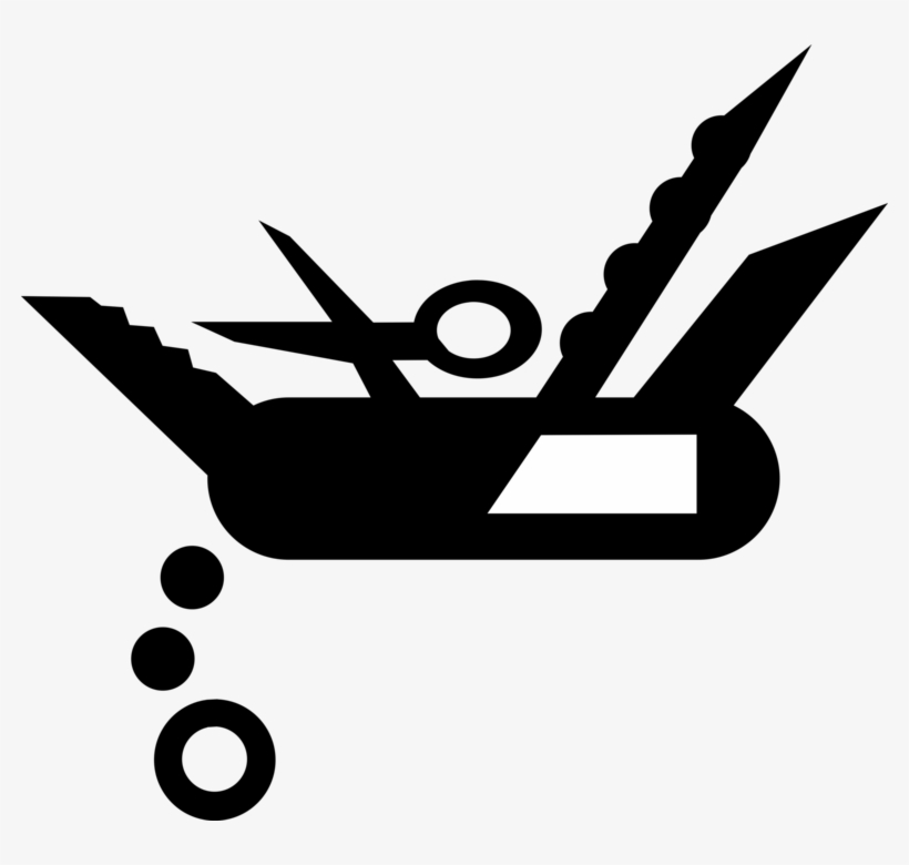 Vector Illustration Of Multi-tool Jackknife Utility - Swiss Army Knife, transparent png