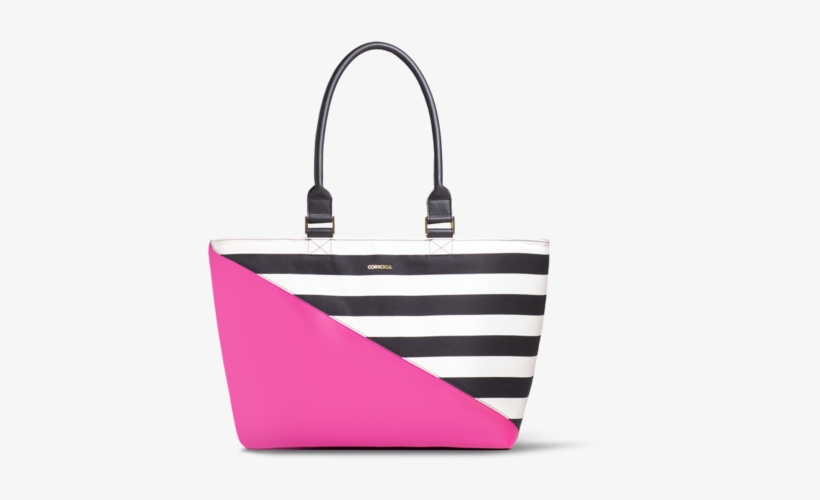 Corkcicle Virginia Tote- Pink And Stripe - Corkcicle Cooler Tote, transparent png