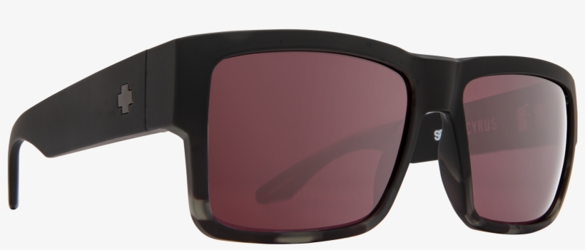 Matte Black/smoke Tort Fade/happy Rose With Silver - Spy Optic Cyrus, transparent png