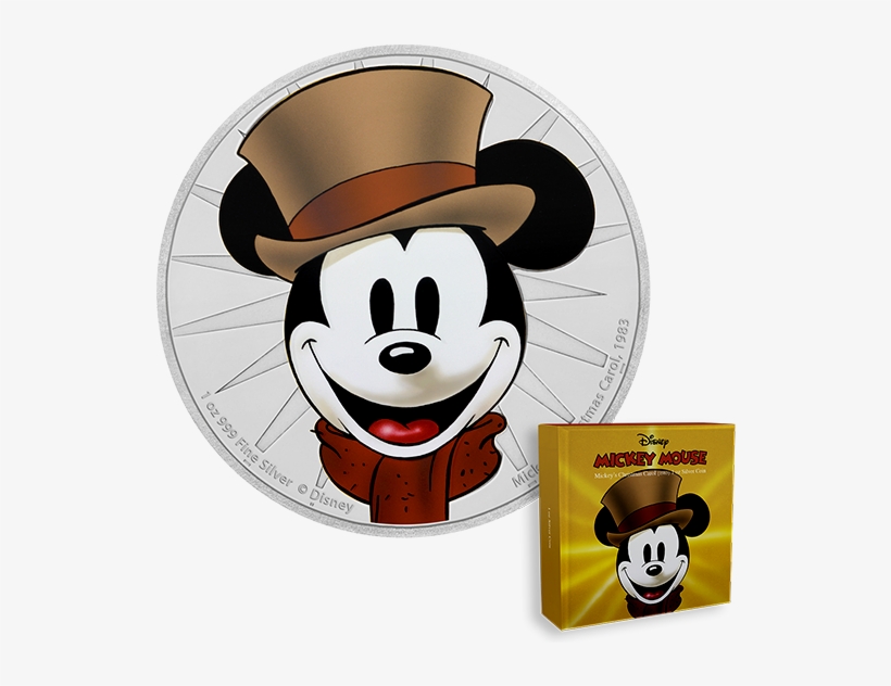 Disney Mickey Mouse Through The Ages - 2017 Disney Mickey's Christmas Carol 1oz Silver Coin, transparent png