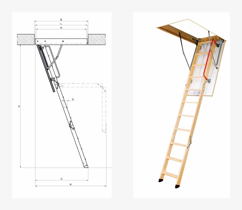 Enabling Comfortable Loft Ladder Usage As Standard - Stairs, transparent png