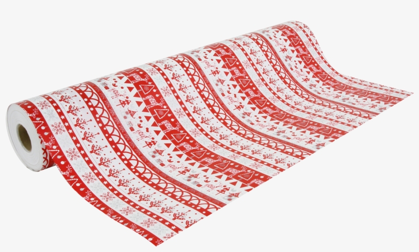 Christmas Retro Gift Wrap - Beaumont Papier Cadeau Largeur 50 Cm : Rouge Et Blanc, transparent png