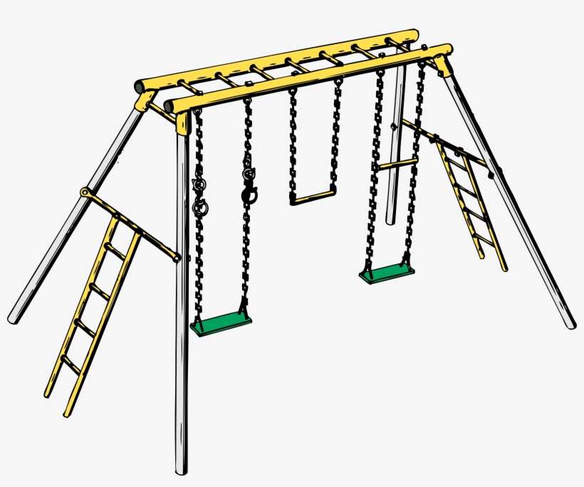 Big Image - Swing And Monkey Bars, transparent png