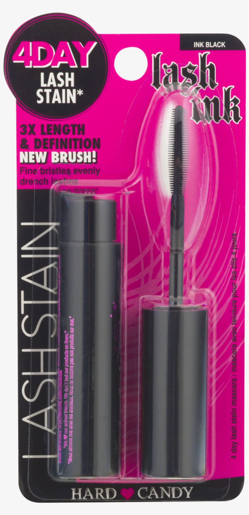 Hard Candy Lash Ink 4 Day Lash Stain Mascara, Ink Black, Hard Candy