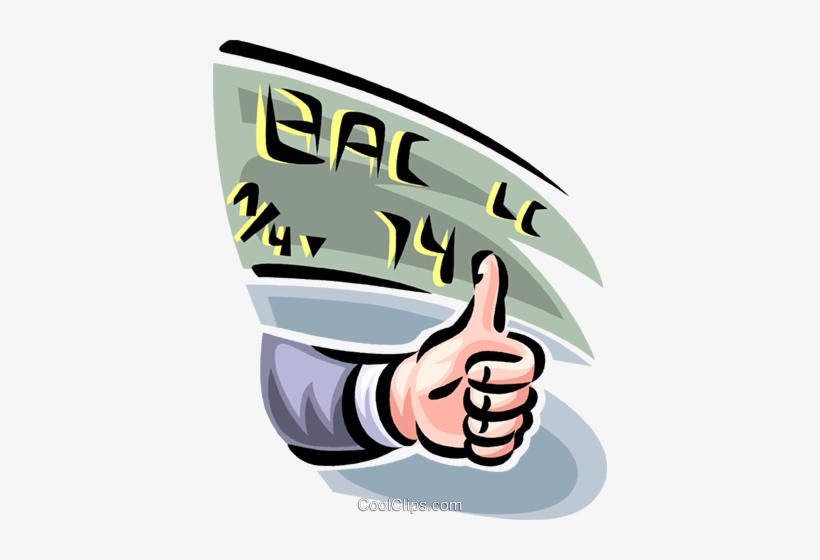Thumbs Up Market Projections Royalty Free Vector Clip - Illustration, transparent png