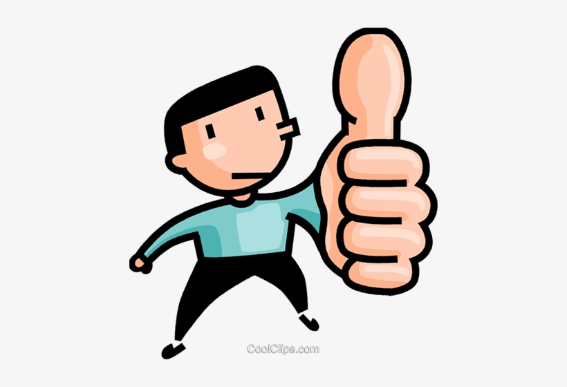 Thumbs Up Royalty Free Vector Clip Art Illustration - Daumen Clipart, transparent png