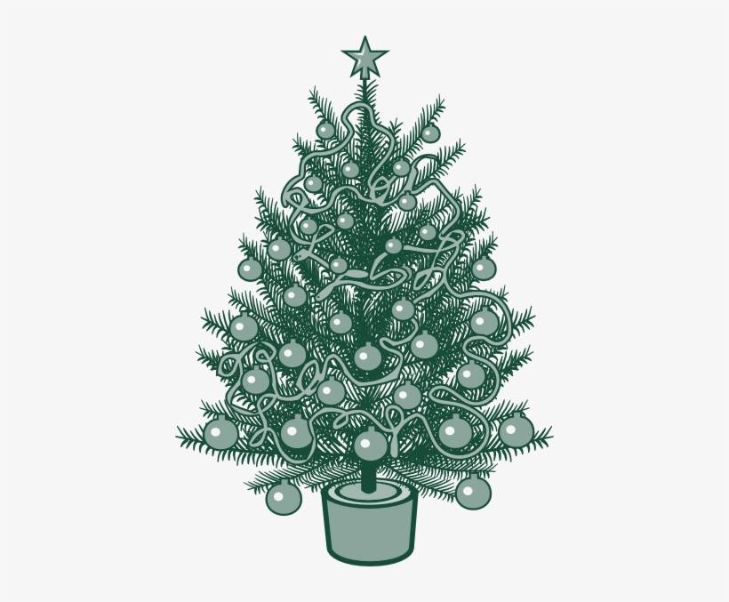Christmas Tree Vector, transparent png