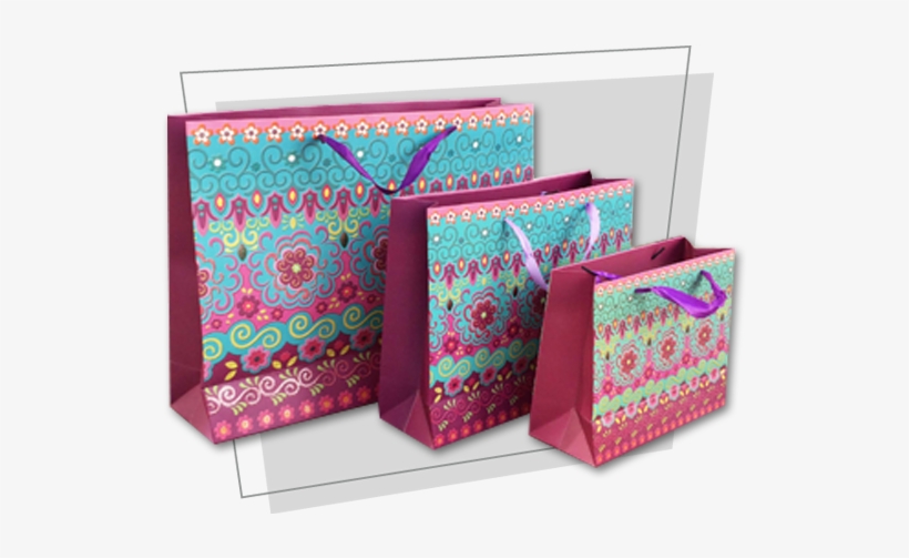 Patterned Carrier Bags - Gift Wrapping, transparent png