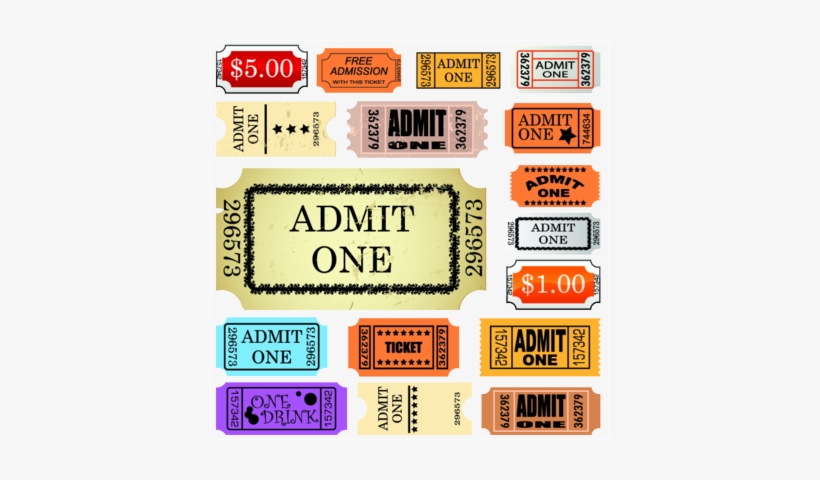 Ticket Template Psd Set Of Admit Tickets Psd, Free - Just The Ticket Organizer By Peter Pauper Press, transparent png