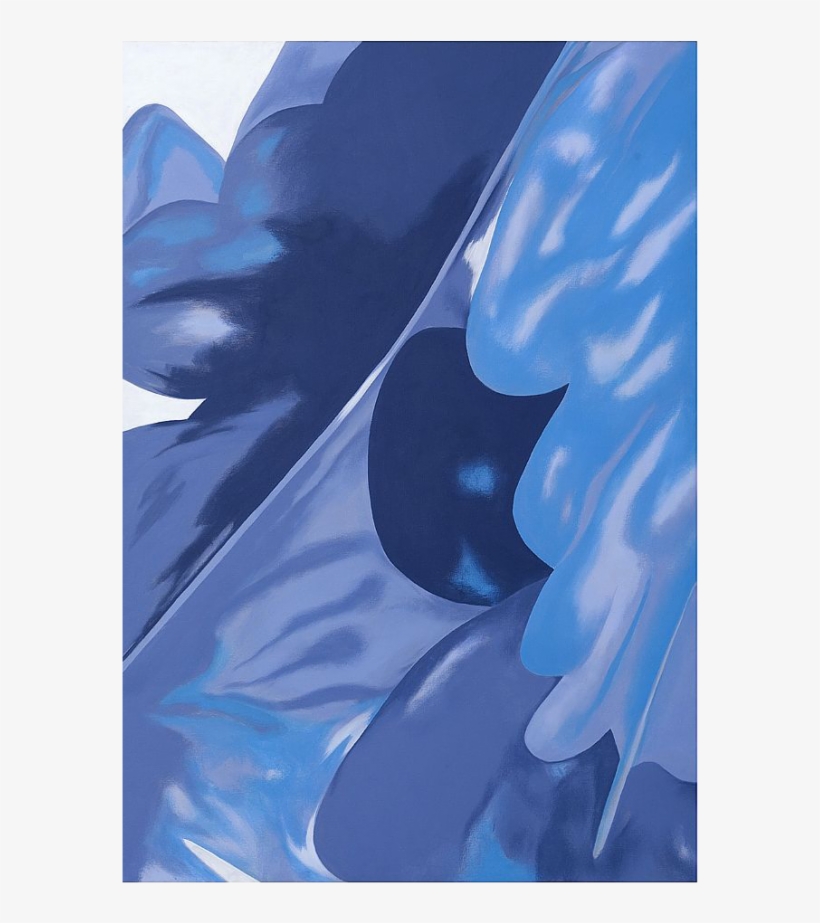 Blue Wings Series Acrylic On Canvas - Blue, transparent png