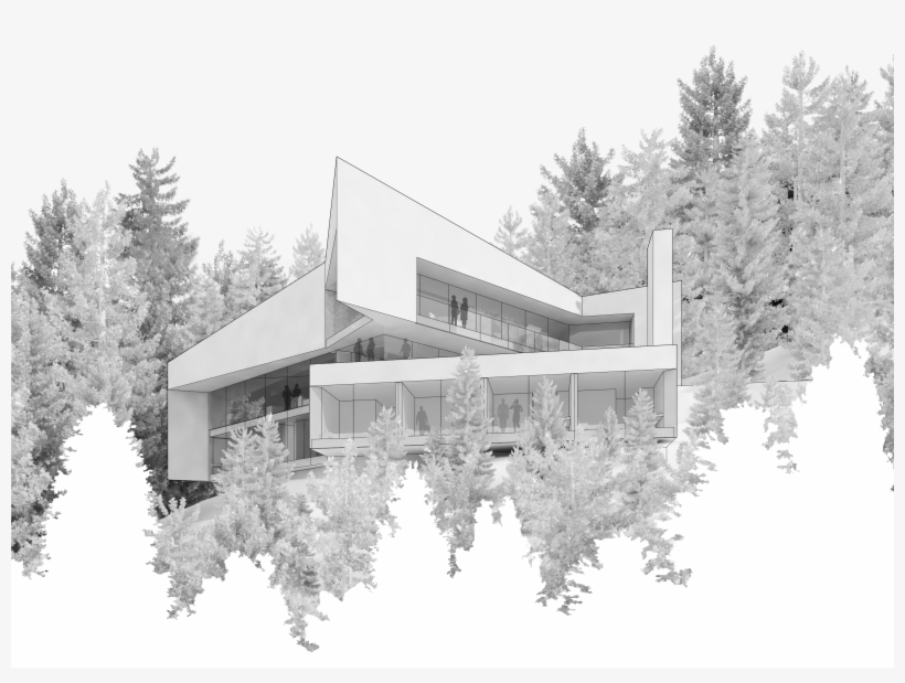 Early Concept Image, Patkau Architects - Patkau Trails End House, transparent png