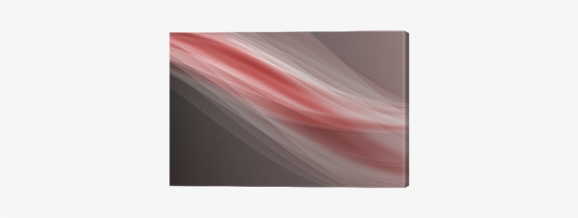 Red Abstract Waves With White Glare Vector Canvas Print - Still Life, transparent png