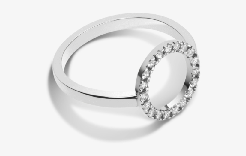 The Diamond Glare White Gold - Diamond Circle Ring With White Diamonds, transparent png