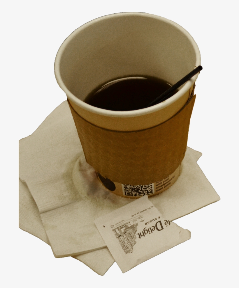 I Added The Sugar Packet And Authentic Coffee Stains - Coffee Cup, transparent png