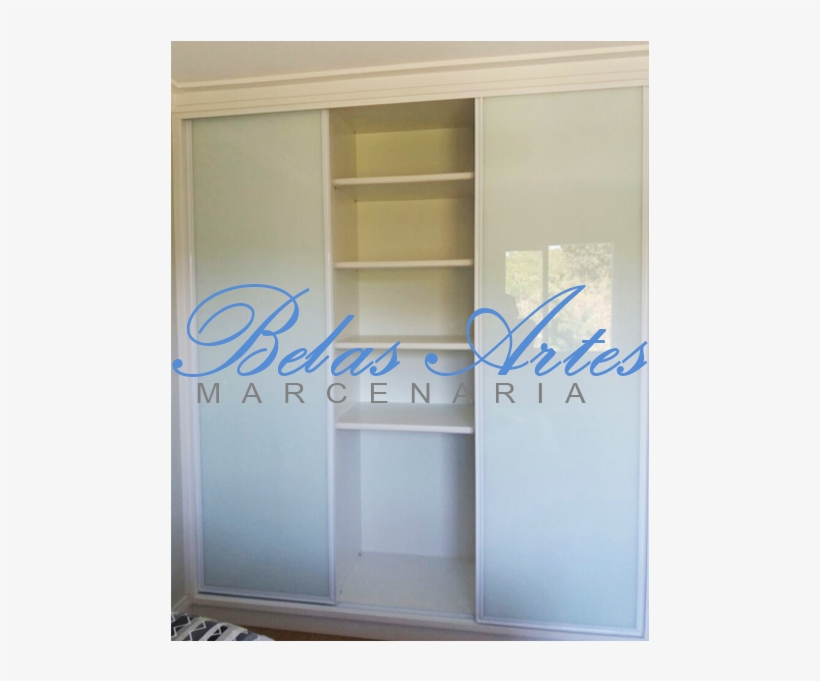Armário Embutido Com Portas De Correr De Vidro Branco - Door, transparent png
