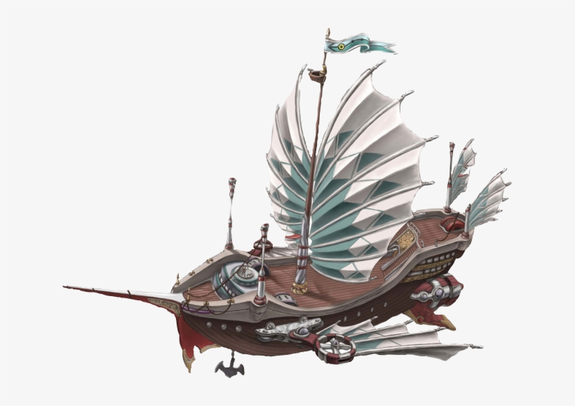Rose-airship - Steampunk Boat, transparent png
