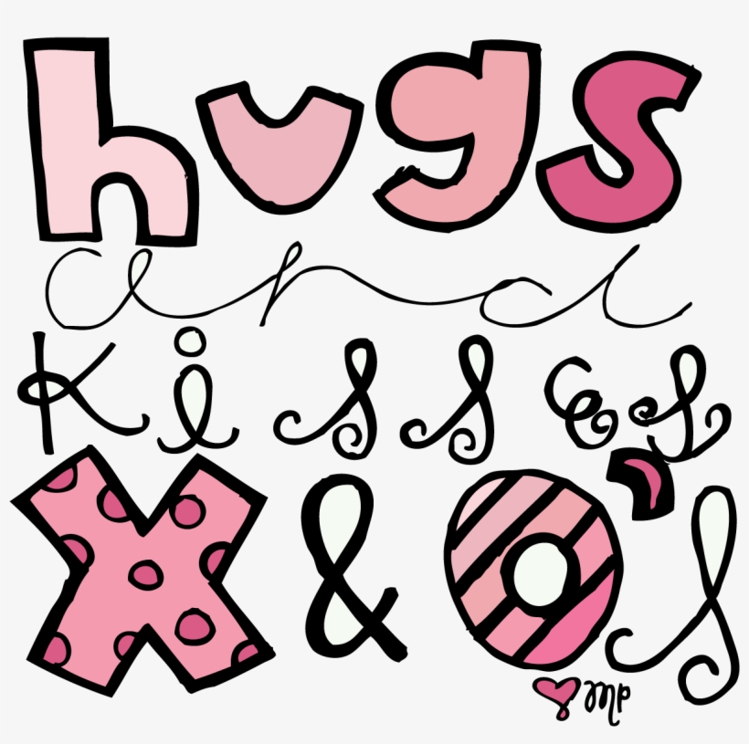 Christmas Hershey Kisses Clipart - Hugs And Kisses Clip Art, transparent png