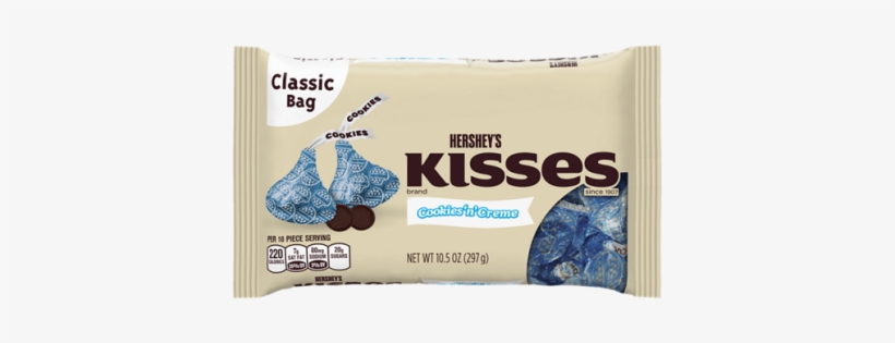 Hershey's Cookies 'n' Creme Kisses - Kisses Cookies N Crème, transparent png
