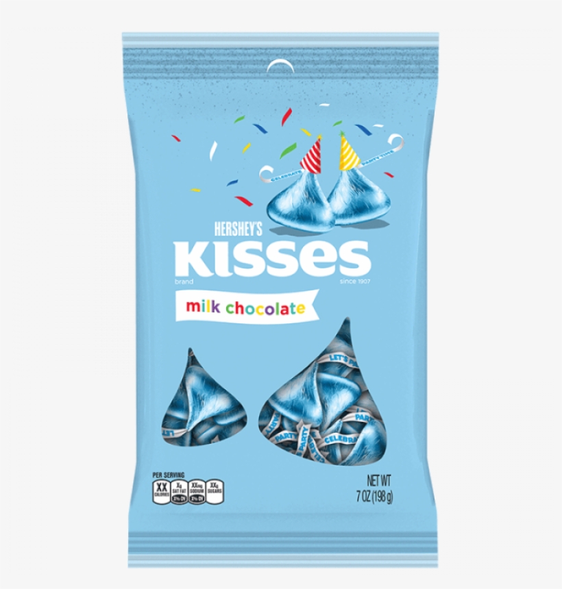 Scroll - - Hershey's Milk Chocolate Kisses, Pink - 7 Oz Bag, transparent png