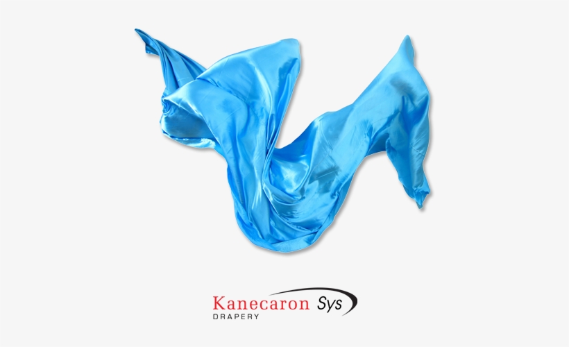 Blue Drapery Fabric - Drapery Png, transparent png