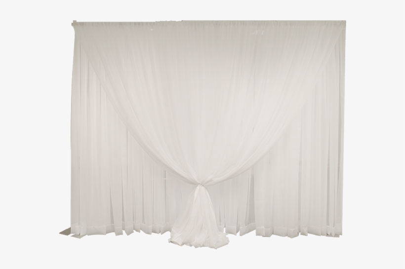 Double Layer Sheer Wedding Backdrop, 8' Tall X 10' - Double Layer Pipe And Drape, transparent png