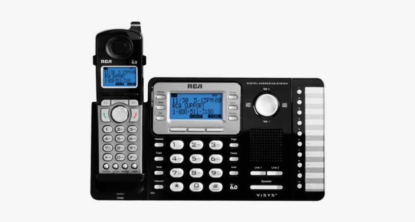 Have You Ever Wanted More From Your Office Phone System - Rca Visys Rca 25212 Dect_6 0 1 Handset 2 Line Landline, transparent png