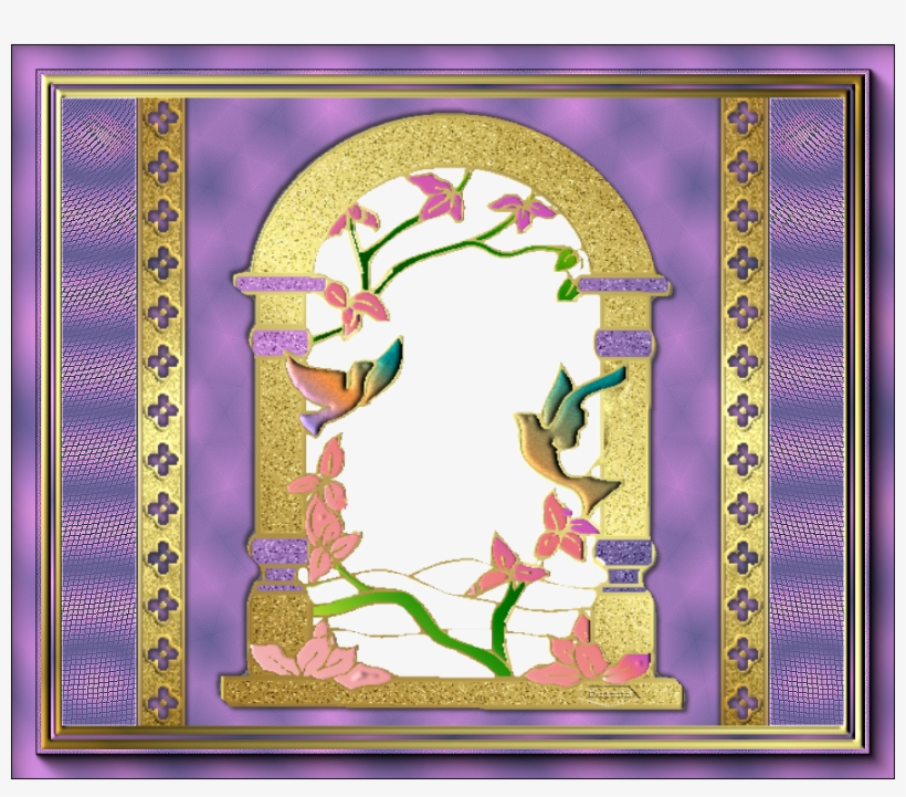 Os Dejo La Base Que He Pintado Y Un Marco Realizado - Motif, transparent png