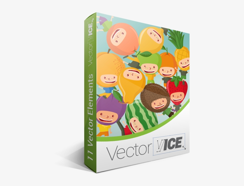 Fruit Kids Vector Pack - Vector Graphics, transparent png