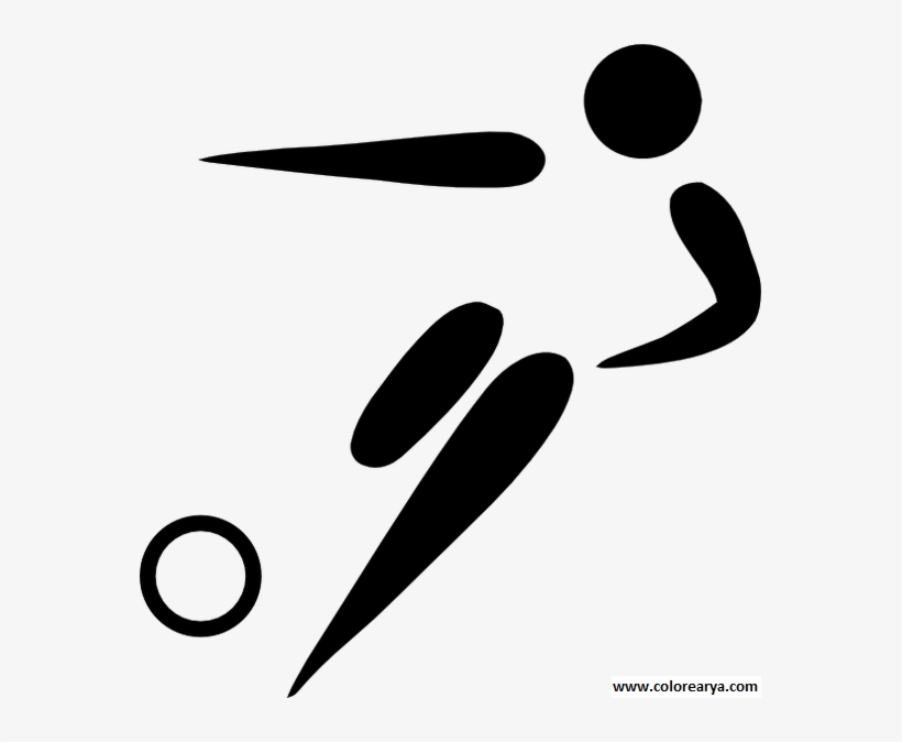 Colorear Deportes - Football Olympic Pictogram, transparent png