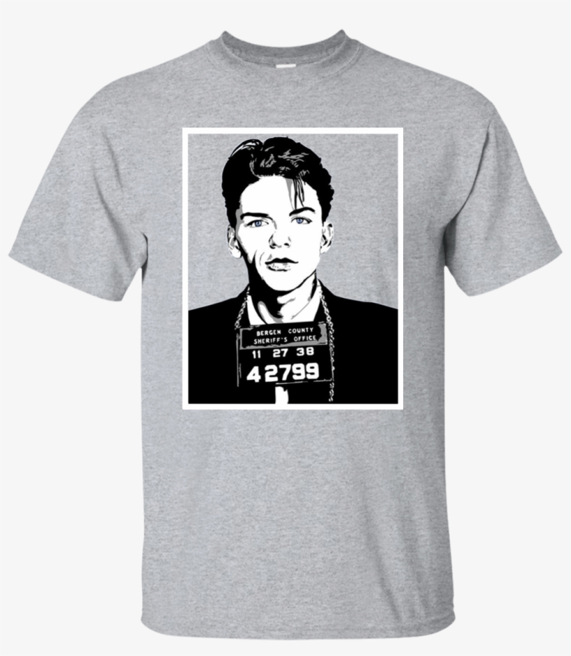Frank Sinatra Mugshot T-shirt, Hoodie, Tank Top, transparent png