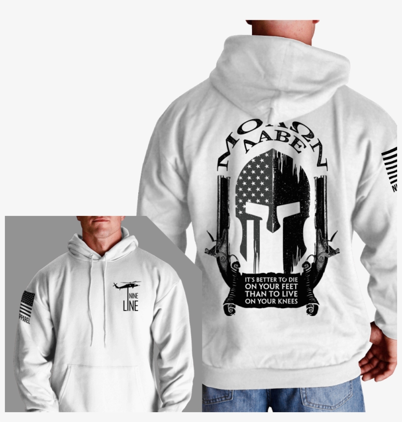 Molon Labe Hoodie - Nine Line Apparel Inc., transparent png