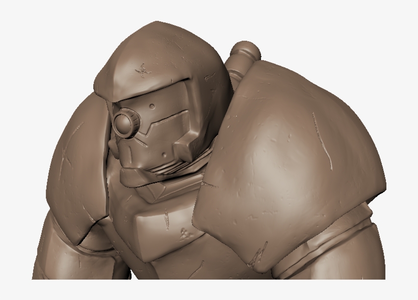 Scratched Close Side - Statue, transparent png