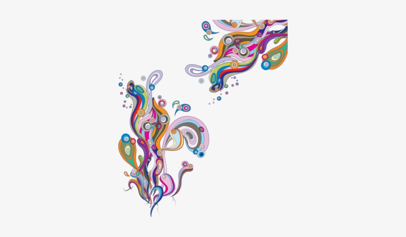 Free Farbe Wirbelt Hoch Rez-psd Vector Graphic - Color Swirl Border Png, transparent png