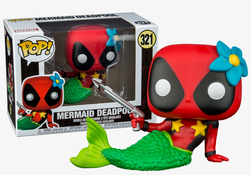 Mermaid Deadpool Funko Pop Vinyl Figure - Deadpool Mermaid Funko Pop, transparent png