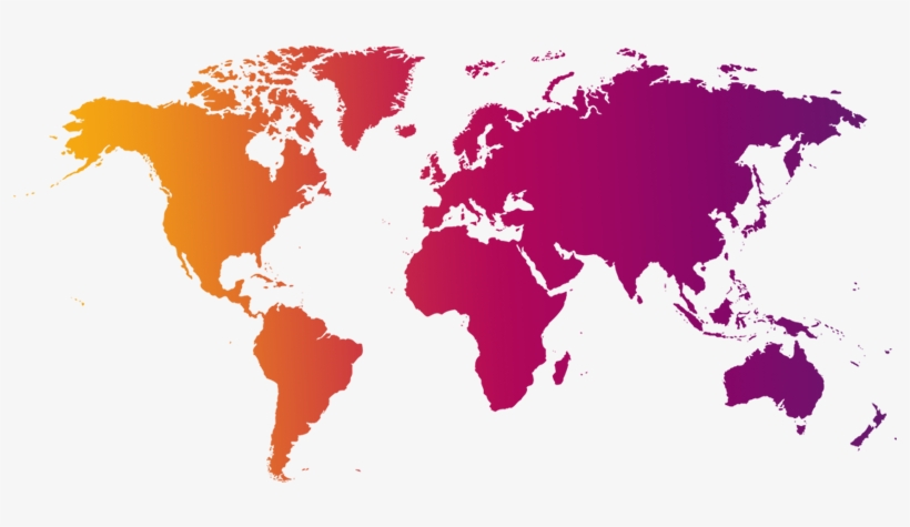 Ajl Around The World - World Wide Map Png, transparent png