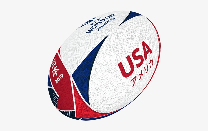 Gilbert Rugby 2019 Usa Supporter Ball Rugby World Cup Team Ball 2019 450x450 PNG Download
