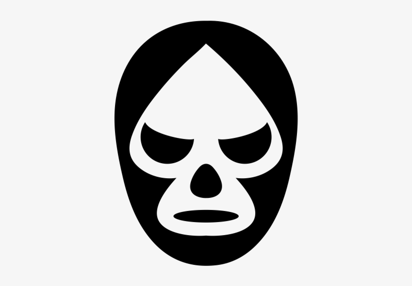 Luchador Mask Rubber Stamp - Wrestling Mask, transparent png