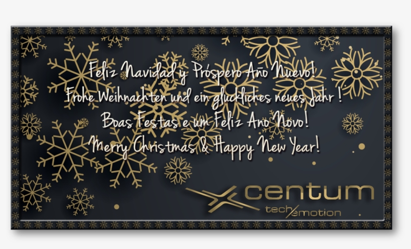Desde @centumsolutions Os Deseamos Feliz Navidad Y - Eleganter Feiertag Wünscht Ereignis-flyer 25 Flyer., transparent png