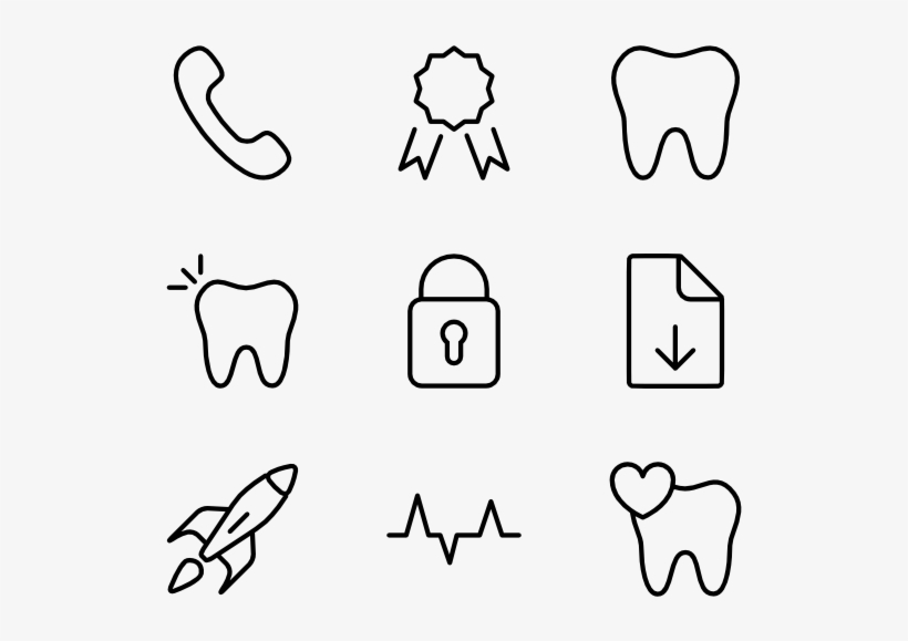 Clean Line Set - Line Art, transparent png