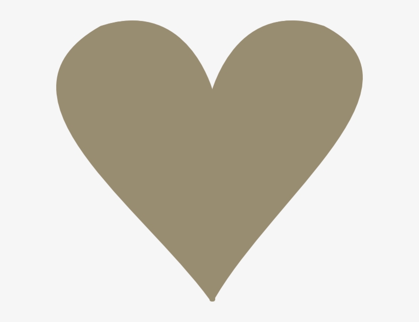 This Free Clip Arts Design Of Tan Heart - Tan Heart, transparent png