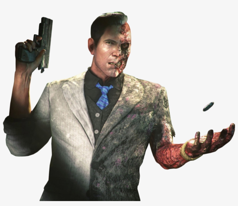 Two Face In Ak - Batman Arkham Two Face Render, transparent png