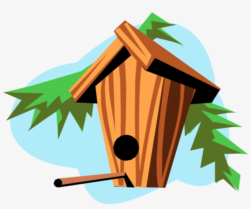 Vector Illustration Of Birdhouse Or Birdbox Nest Boxes - Illustration, transparent png