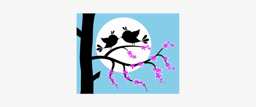 1394 Free Vector Pine Tree Branch Public Domain Vectors - Clipart De Passarinhos Romanticos, transparent png