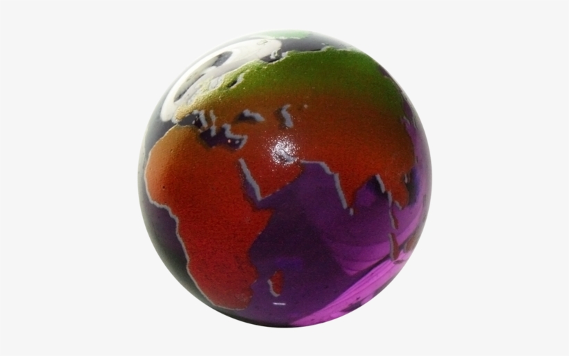 Purple Rainbow Peace Sign Flower Earth Marble Keychain - Rainbow, transparent png